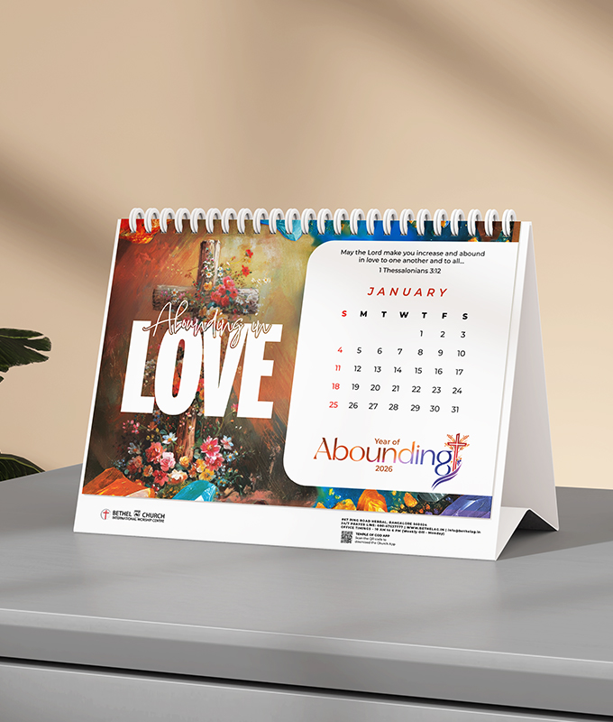 Table-Top Calendar 2026